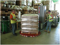 Pallet Wrapping Facility within the warehousing