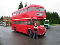 A Route Master Arriving back at Westfield Park after a Full Re-Spray