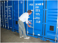 High Security Locks on Document Storage Container Doors